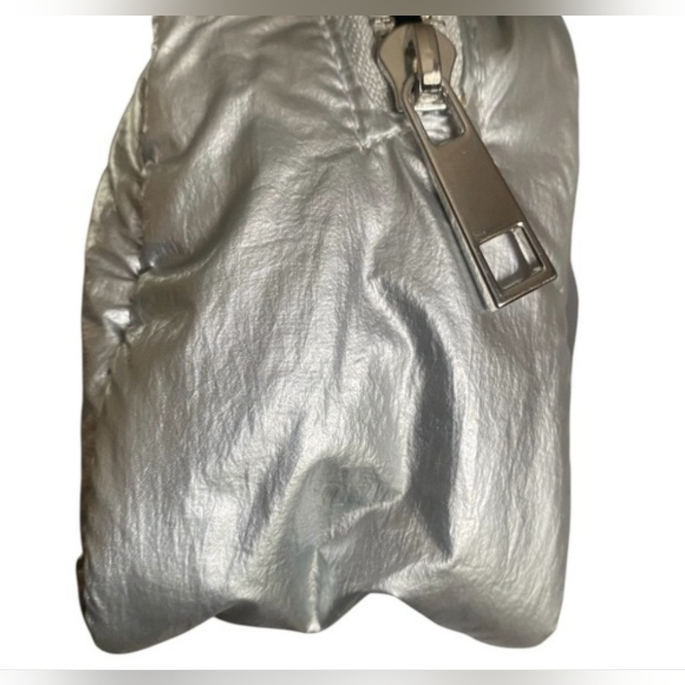 NEW A New Day Crossbody/Belt Bag - Silver Puffer Nylon - Picture 5 of 6